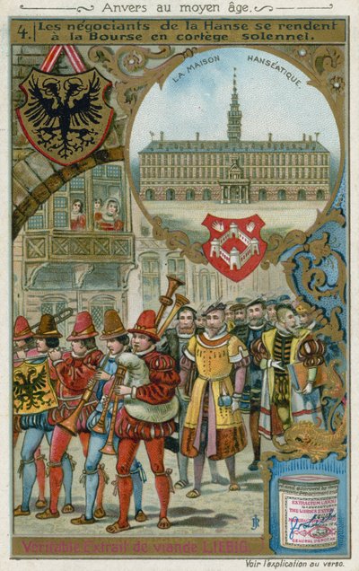 Merchants of the Hanseatic League making their way to the Exchange in solemn procession by European School